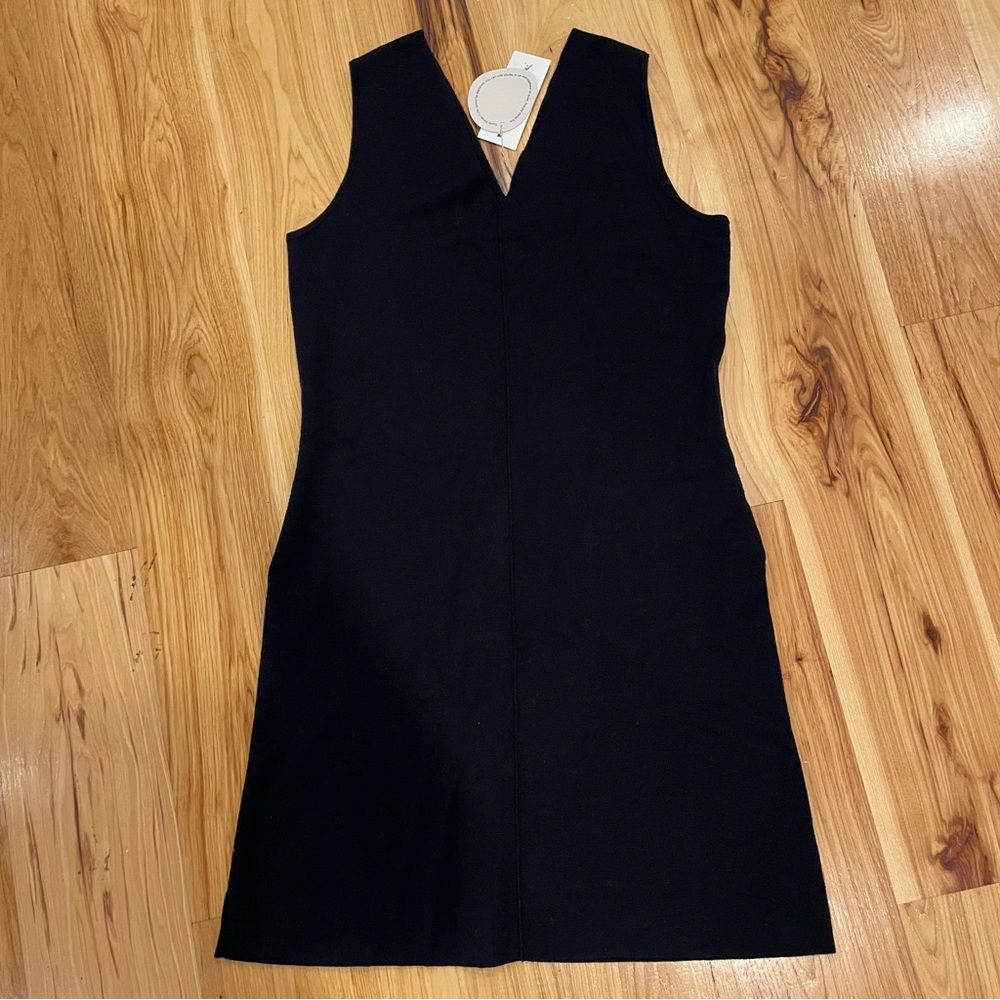 Allude Knit Merino Wool V Dress